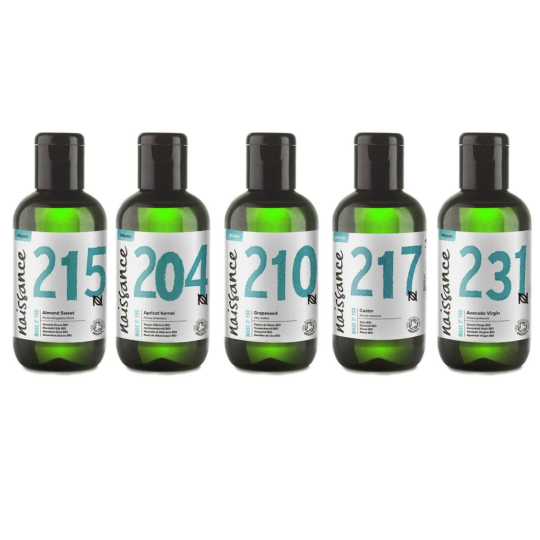 Top 5 Organic Carrier Oil 100ml Starter Set