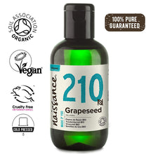 Load image into Gallery viewer, Grapeseed Certified Organic Oil